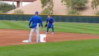 Anthony Rizzo takes ground balls 2/20/15