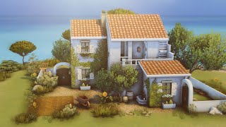 House by the Sea 🐚🌾| The Sims 4 | Speedbuild with Ambience Sounds