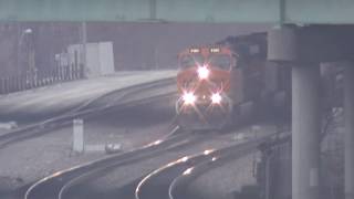 BNSF #8160 leads EB Intermodal. Kansas City, MO 12/26/19