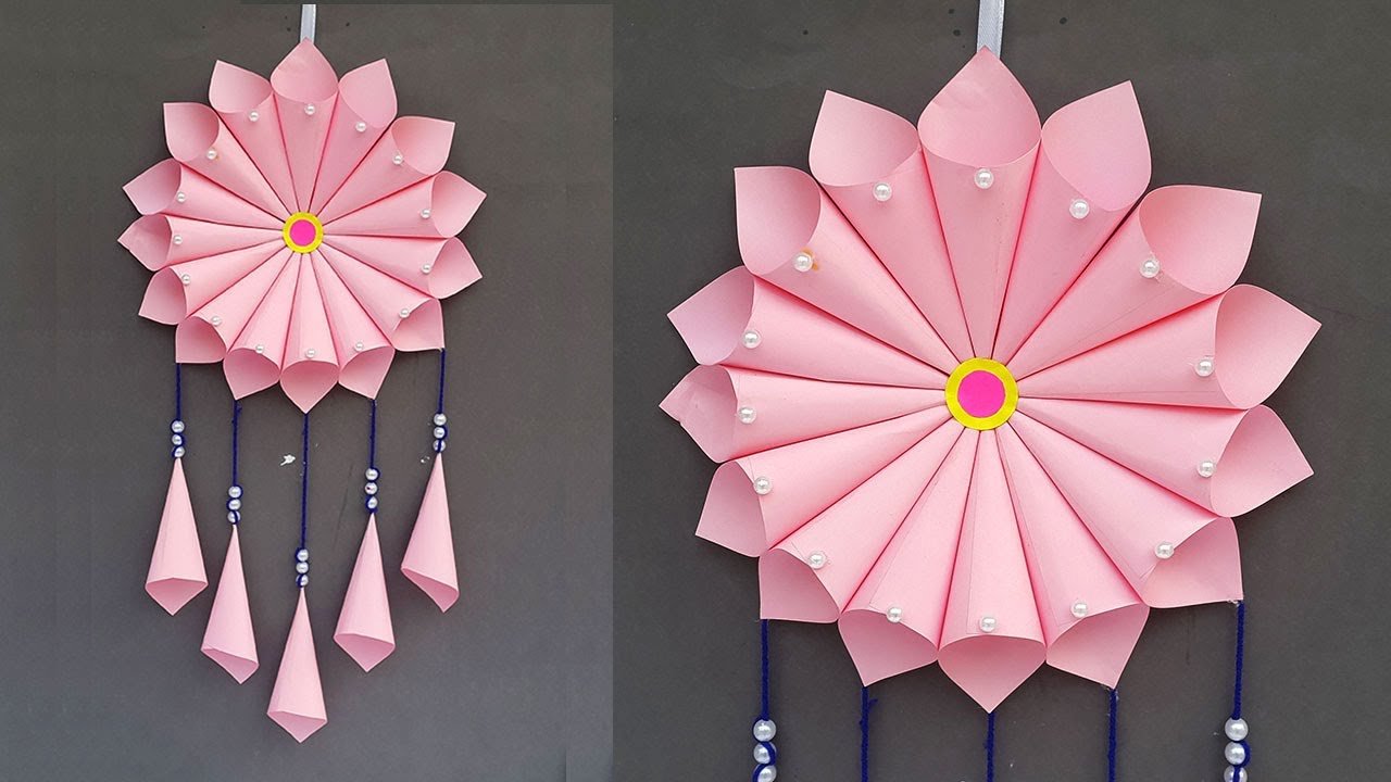 Paper Wall Decor Diy Hanging Craft Ideas Room Decorating With Flowers You