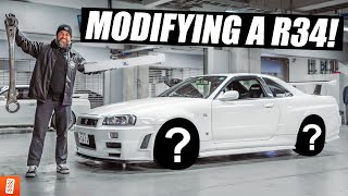 Building a Nissan R34 GT-R in Japan with RARE Parts! (NEW Wheels!)