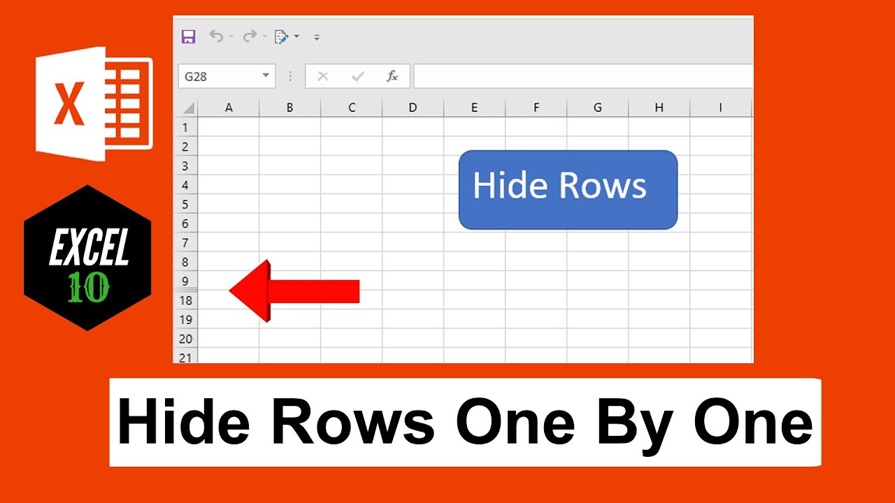 How To Hide Rows With Button In Excel - Printable Templates Free