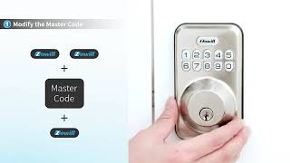 Keyless Entry Door Lock, Zowill Electronic Keypad Deadbolt Smart Lock with Auto Lock, Anti Peeping P