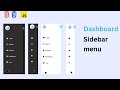 Responsive Admin Dashboard Panel Sidebar menu in HTML CSS & Javascript | Dark/Light mode