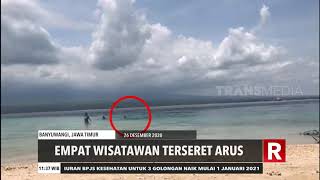 Empat Wisatawan Terseret Arus | REDAKSI SIANG (28/12/20)