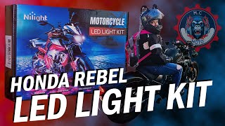 Nilight Motorcycle LED Kit - Honda Rebel 500