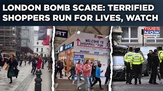 London Bomb Scare: Suspicious Vehicle Triggers Alarm| Watch Terrified Shoppers Flee Regent Street