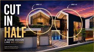 This Home Was Designed To Look Like it Was CUT in Half! - Genius Architecture Meets Big Challenge!