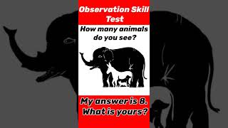 Skill test/how many animals?#Visual#observation #animals #animal #quiz #bumblebeekidschannel #short