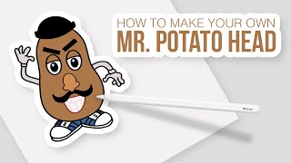 How to Draw and Make your own Mr. Potato Head in Procreate