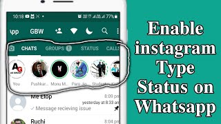 enable instagram type status on gbwhatsapp || Gbwhatsapp || how to download gb whatsapp || 💥💥