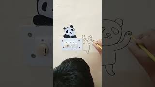 Switchboard painting Panda🐼#short