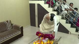 PM Modi pays respect to his mother Heeraben Modi at Gandhinagar residence.
