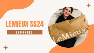 UNBOXING LEMIEUX SS/24 APRICOT SUEDE ONLY COLLECTION | TRY ON AND HAUL