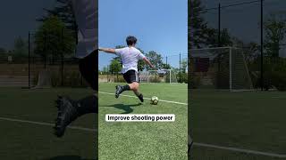 HOW TO GET A HARDER SHOT: Soccer/Football Drill #shorts