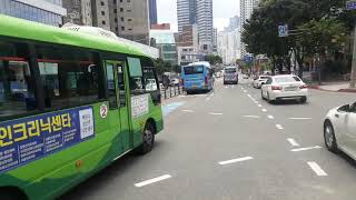 부산115-1,181번 해운대구청어귀삼거리 동시 발차