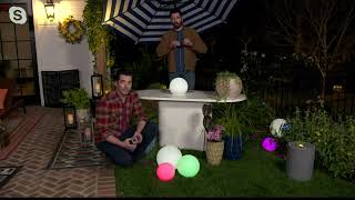 Scott Living 8", 10", or 12" Illuminated Color Changing Solar Orb on QVC