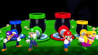 Mario Party Island Tour Minigames - Mario vs Luigi vs Wario vs Waluigi (Master CPU)