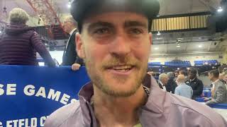 Olli Hoare dealing with a lower leg injury after Millrose 3K, impressed by fellow Aussie Cam Myers