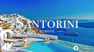 Santorini, Greece 🇬🇷 in 4K ULTRA HD 60FPS - Scenic Relaxation Film With Calming Music (4K Video)