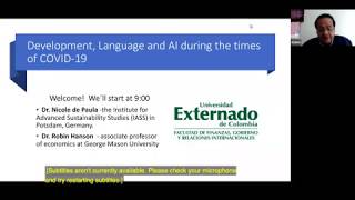 Development, Language and AI during the times of COVID-19