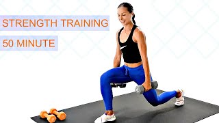 STRENGTH TRAINING WORKOUT (HEAVY WEIGHTS) | Daily Workout at Home