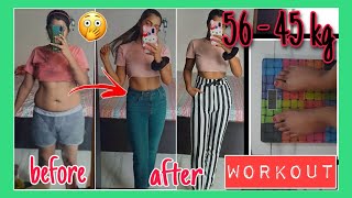 My FULL BODY WORKOUT routine to REDUCE WEIGHT in 2 WEEKS 56 kg -45kg💯 =CARDIO,TABATA || kanchan rai