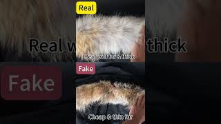 REAL VS FAKE CANADA GOOSE WYNDHAM PARKA BLACK review#shorts