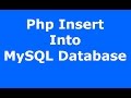 Php : How To Insert Data Into MySQL Database Using Php MySQLI [ with source code ]