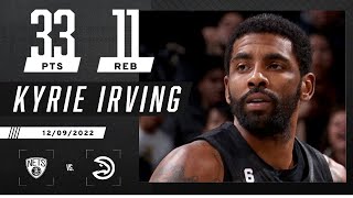Kyrie Irving's DOUBLE-DOUBLE leads Nets over Hawks 🔥👀