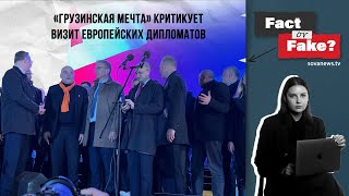 [ФАКТ или ФЕЙК] «Грузинская мечта» критикует визит европейских дипломатов