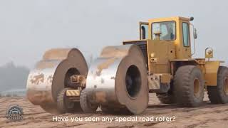 Unusual Road Roller! See This Unique Compactor in Action #roadroller #heavyequipment