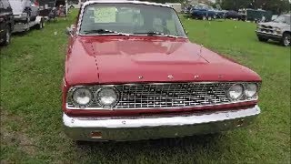 1963 Ford Fairlane Four Door Sedan RedWht SumterFG060417