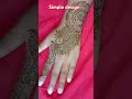 simple mehendi designs back hand mehendi designs easy new song trending shortsvideo