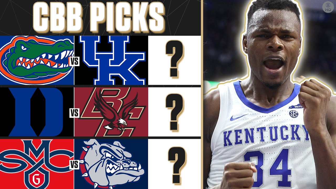 Saturday College Basketball Picks [Kentucky Vs Florida, St. Marys Vs ...