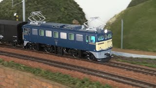 知人宅でのOJゲージ鉄道模型運転会 D51 ED62他