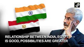 Relationship between India, Egypt is good, possibilities are greater: Dr S Jaishankar