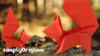 ORIGAMI Squirrel | make an EASY paper SQUIRREL | How To 🌸 | by Oriol Esteve