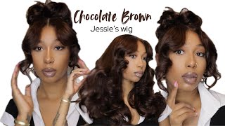 Black Friday Deal! GLUELESS Chocolate Brown Wig| Perfect Holiday Hair| Ft. Jessie’s Hair