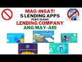 5 LENDING APPS - IISANG LENDING COMPANY AT PAREHONG LOAN SHARK?