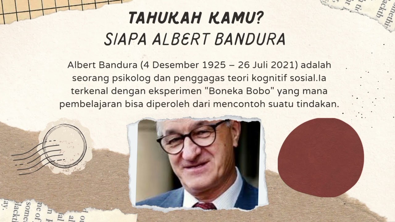 Teori Belajar Sosial Albert Bandura (PSIKOLOGI KEPRIBADIAN) - YouTube