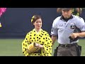 演歌歌手 出光仁美 始球式 2017 8 17 阪神 vs. 広島＠京セラドーム大阪