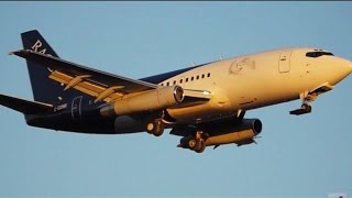 2 Boeing 737-200 Sunset Landings at Quebec City/Jean Lesage Int'l Airport (YQB)