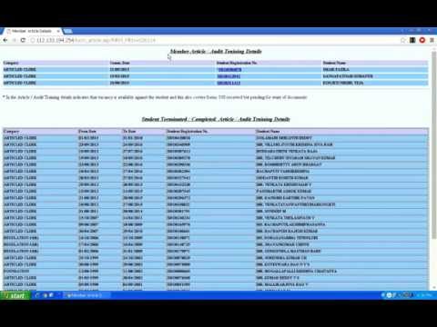 How to know your CA Articleship Status How to know your CA Articleship Status
