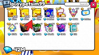 What can you buy with 42M Gems in PET SIMULATOR 99!?