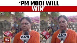 Vasundhara Raje casts her vote in Jhalawar, says PM Modi will win | Lok Sabha Election