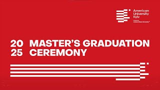 Masters' Graduation Ceremony 2025 - Congratulations to the Second Cohort of AUK Masters!