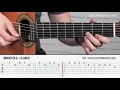 minuet bach on guitar in g major with tabs easy