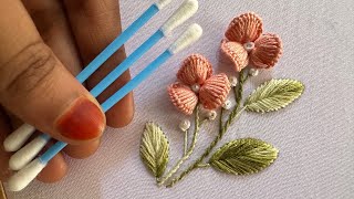 This is so cute embroidery flower design|hand embroidery design|hand embroidery for beginners