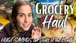 ONCE-A-MONTH LARGE FAMILY GROCERY HAUL Discounts & Deals + Healthy Family Meal Plan Ideas